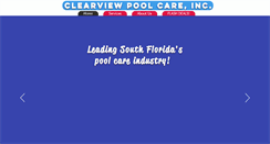 Desktop Screenshot of clearviewpoolcare.com